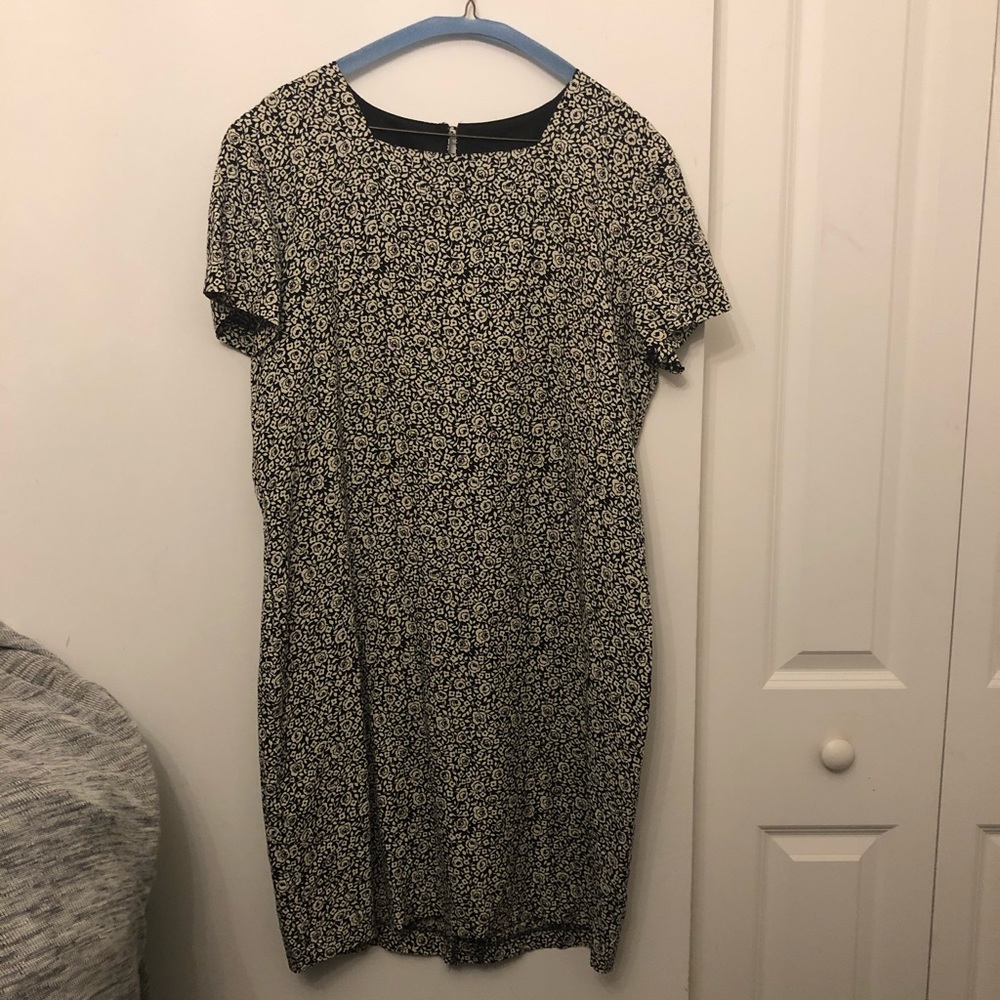 Vintage floral print dress